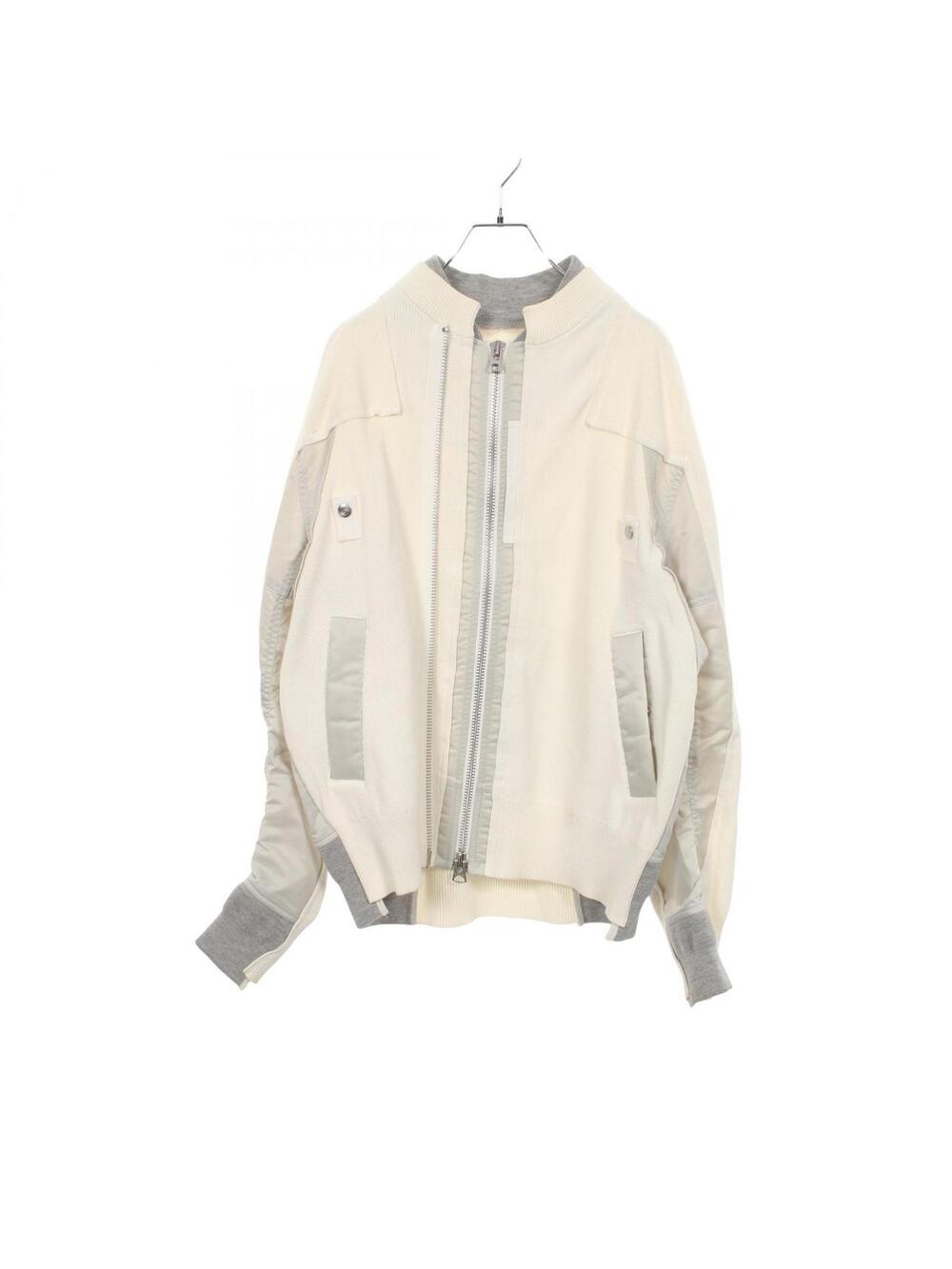 Sacai Knit Blouson Nylon Cotton #340270S37B